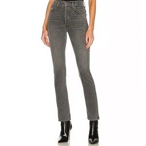 Agolde Riley Women's Jeans in Charcoal